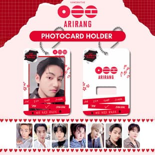 BTS Comeback Album "ARIRANG" Card Holder Insert Photo Frame Keychain, Photocard Storage, Acrylic