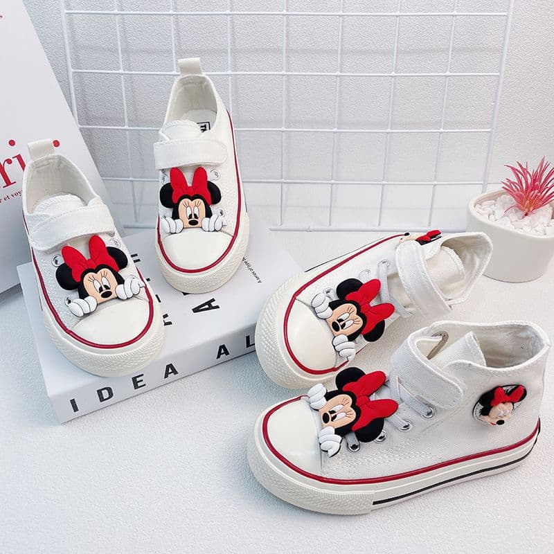 Girls Canvas Shoes Spring Autumn Children Shoes New Fall Style Kids Cloth Shoes School Soft Sole Sneakers