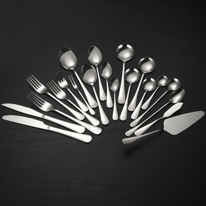 1010 Series Stainless Steel Knife Fork Spoon Western Tableware Steak Knife Spoon Set Soup Spoon Cake Spatula Printable LOGO