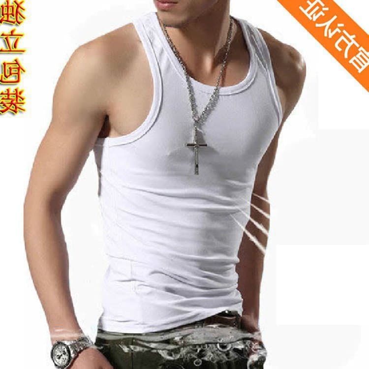 Fashion Man Sleeveless Male Gym Tank Tops Fitness Sport Vest