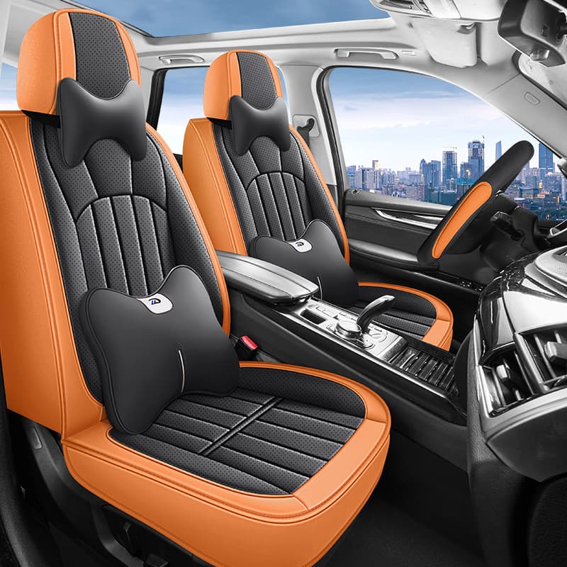 Full Coverage Car Seat Cover All-Season Universal Perforated Breathable Seat Cover, Special Summer Wear-Resistant Business High-End Cushion