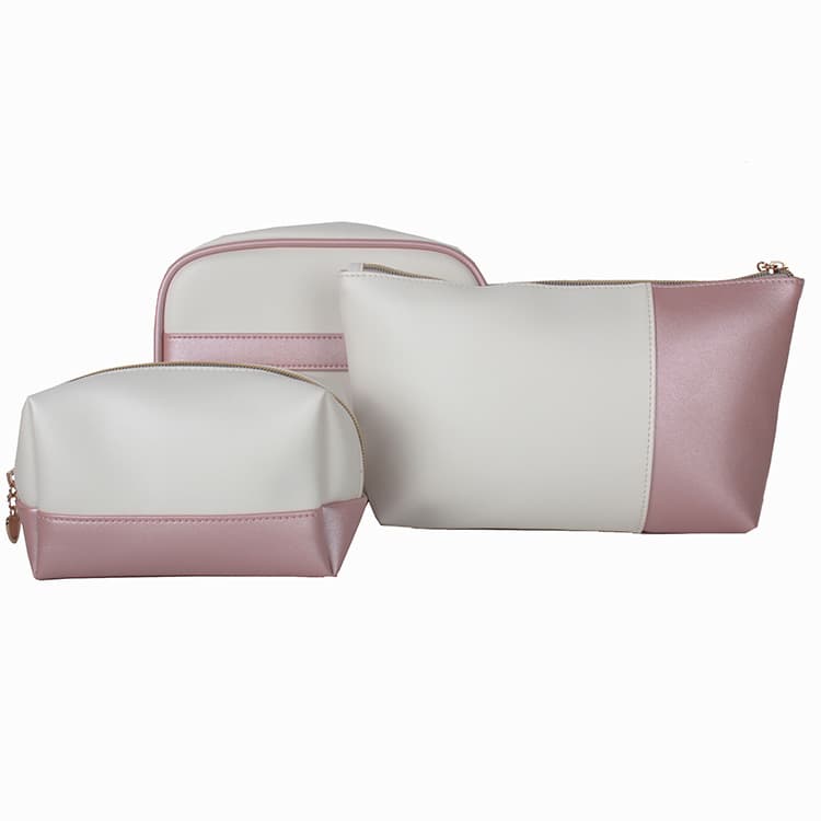 Factory Made Girls Cosmetic Bag Travel Organizer Bag Pu Leather High Quality Custom Makeup