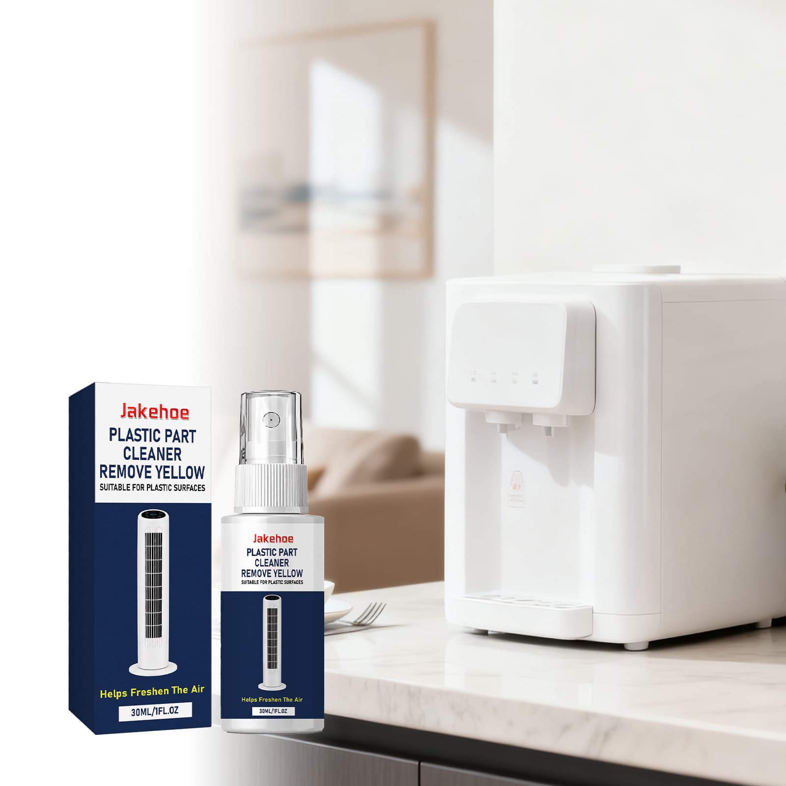 JAKEHOE Plastic Parts De-Yellowing Agent Removes Yellowing, Restores Brightness, Deep Cleans Without Leaving Residue