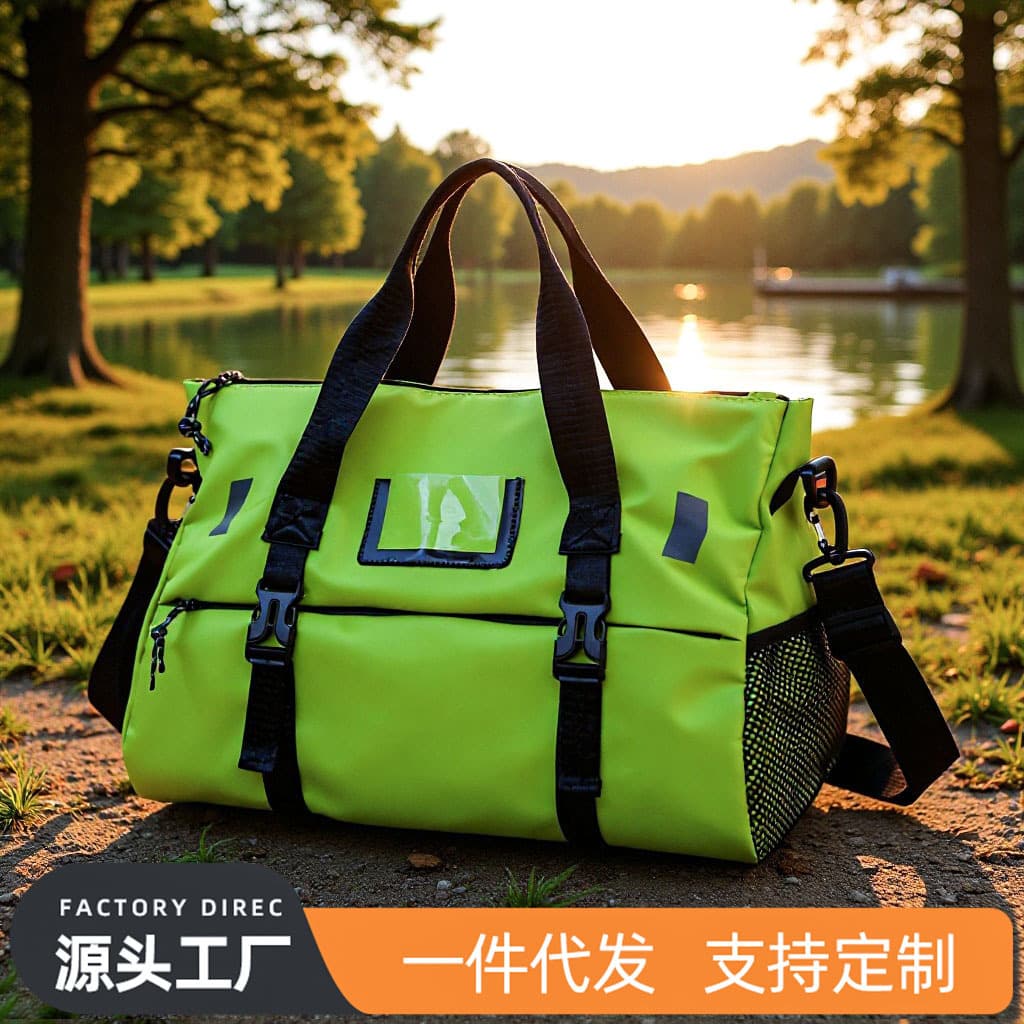 New Gym Bag Wet and Dry Separation Sports Bag Swimming Bag Yoga Luggage Bag Shoe Compartment Travel Bag Custom Logo Available