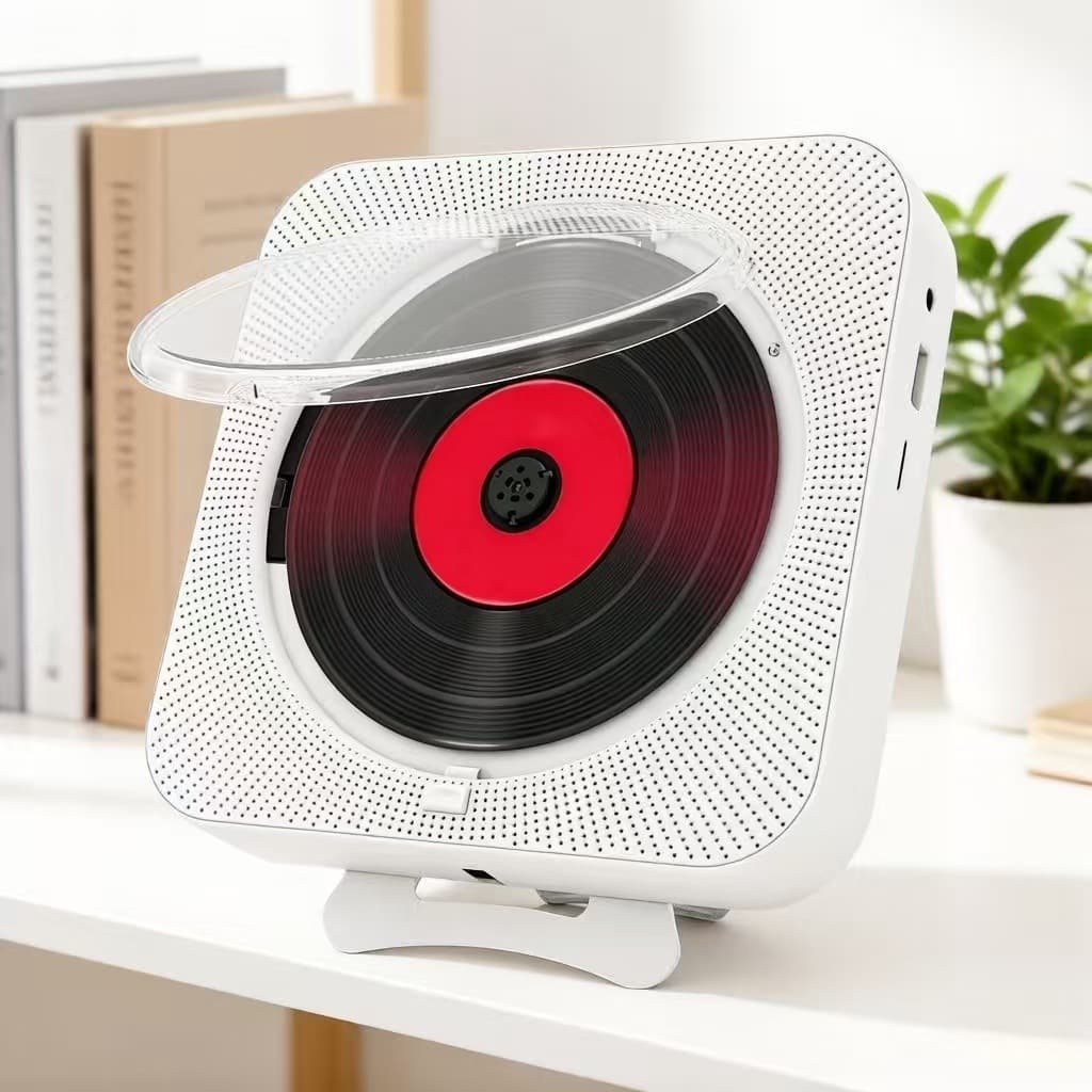 Home-Use 909Cd Repeater Player with Album Playback, Bluetooth Speaker, Prenatal Education Music Machine, Suitable for Students Learning English, Can Connect Headphones