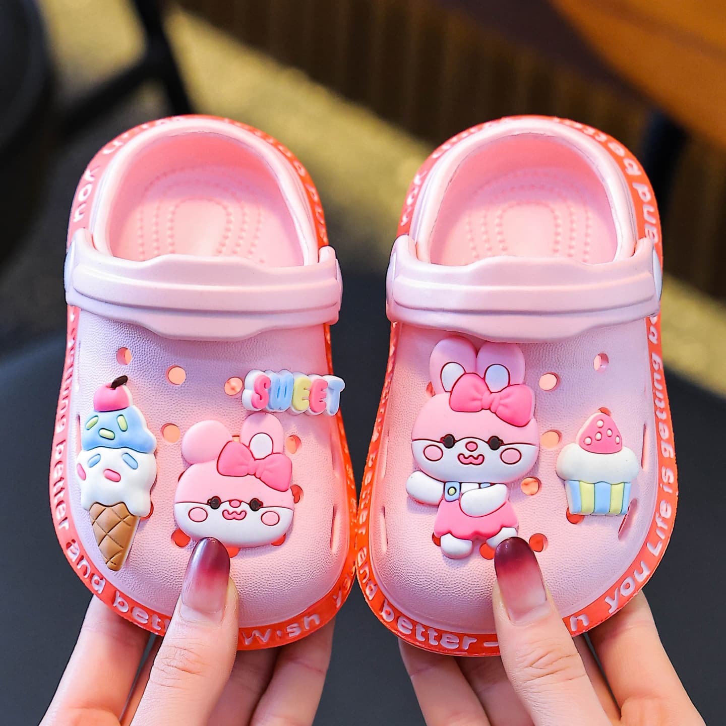 Children's Summer Slippers for Boys Ages 1-3, Soft Sole Indoor Home Baby Anti-Slip Bathroom Clog Shoes