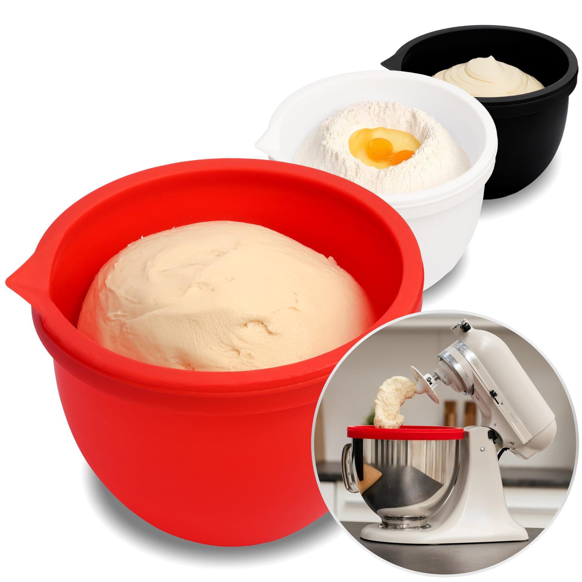Cross-border MixAid Silicone Liners Blender Silicone Liner Flour Mixing Bowl Silicone Inner Pot