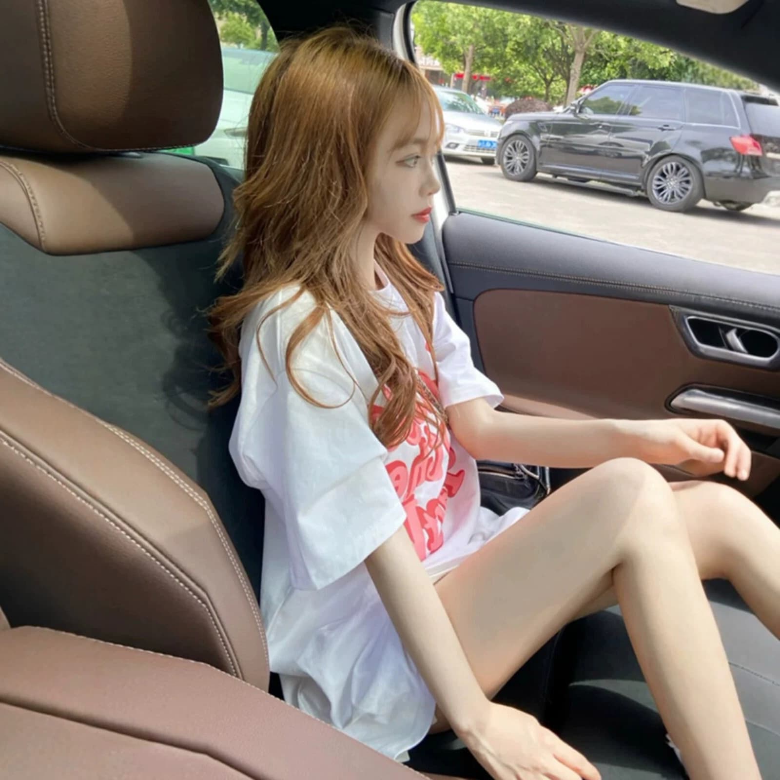 Plus Size Short Sleeve T-Shirt for Women, Korean Style Summer Oversized Sweet Top for Students