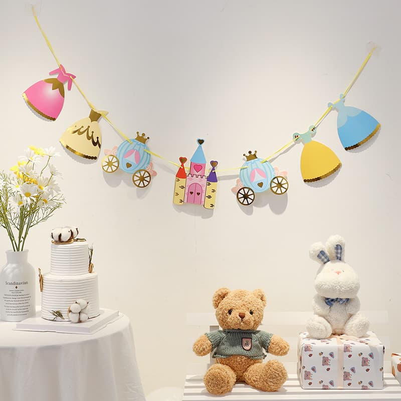 Back-to-School Classroom Kids Birthday Party Decoration Banner Triangle Flag Bunting Garland