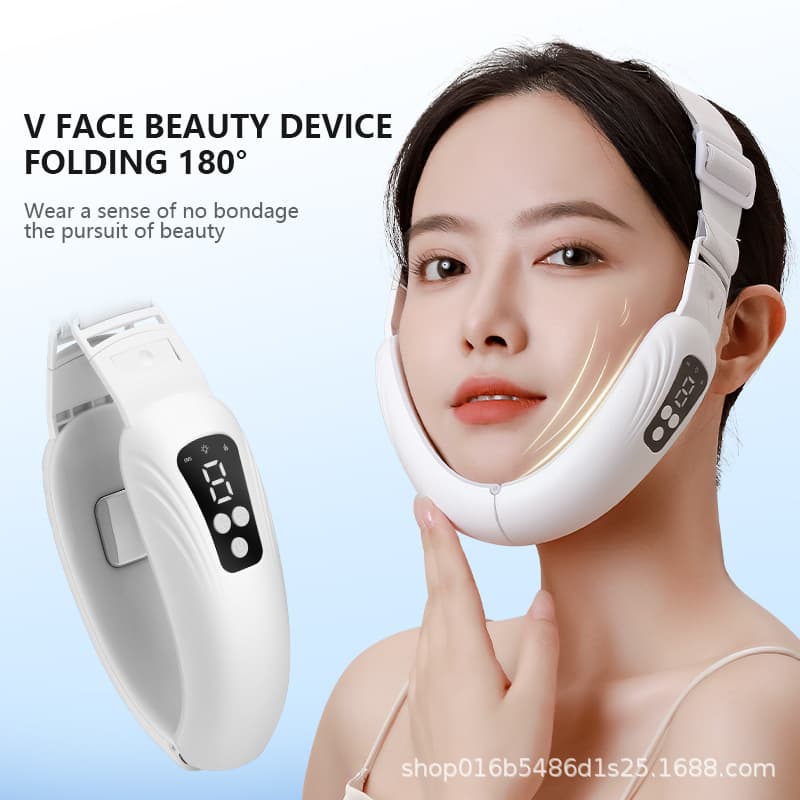 Cross-border Hot Selling Microcurrent V-Shape Contour Vibrating Massager, V-Shape Face Home Multi-Gear Facial Lifting