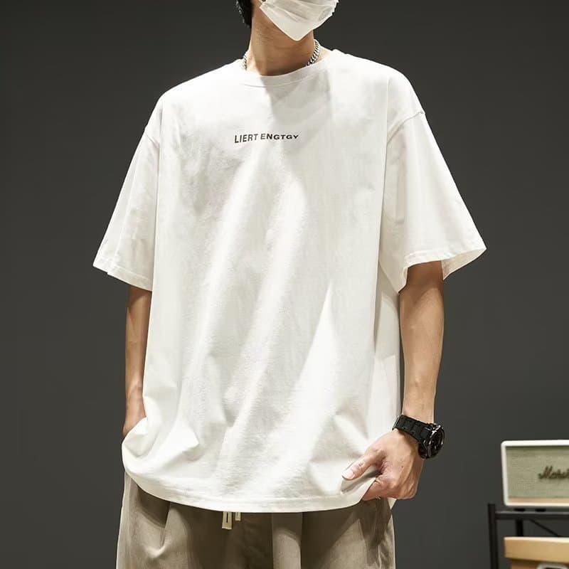 Trendy Youth Pop Round Neck T-Shirt Spring Summer Casual Style Men's Fashion Versatile Trendy Leisure Short Sleeve