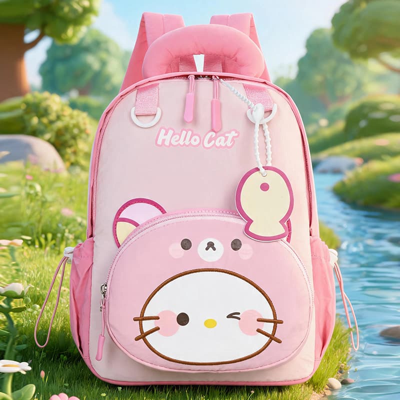 New Cartoon Backpack for Kindergarten Toddlers, Cute Animal Backpack for Boys and Girls Ages 1-4, Small Class Preschool Bag