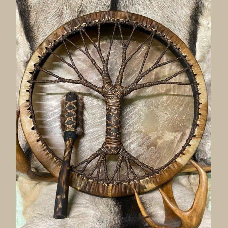 Mansha Drum Creek Water Wave Drum Sound Healing Instrument Yoga Relaxation Meditation Ethnic King Drum Indian Frame Drum