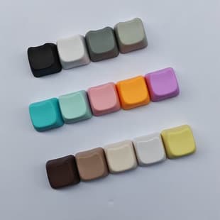 Owl PBT MX Cross Stem Frosted Surface Polished Back Mechanical Keyboard Multi-Color Custom Keycaps