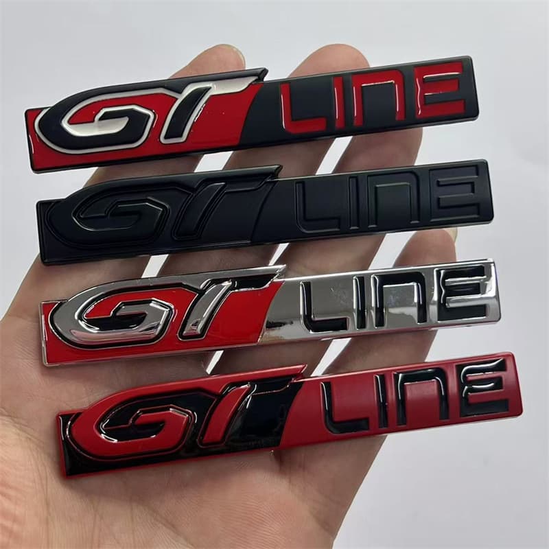 For Hyundai Kia New GT LINE Emblem GTline for Elantra Sportage KX5 K3 K4 K5 Stinger