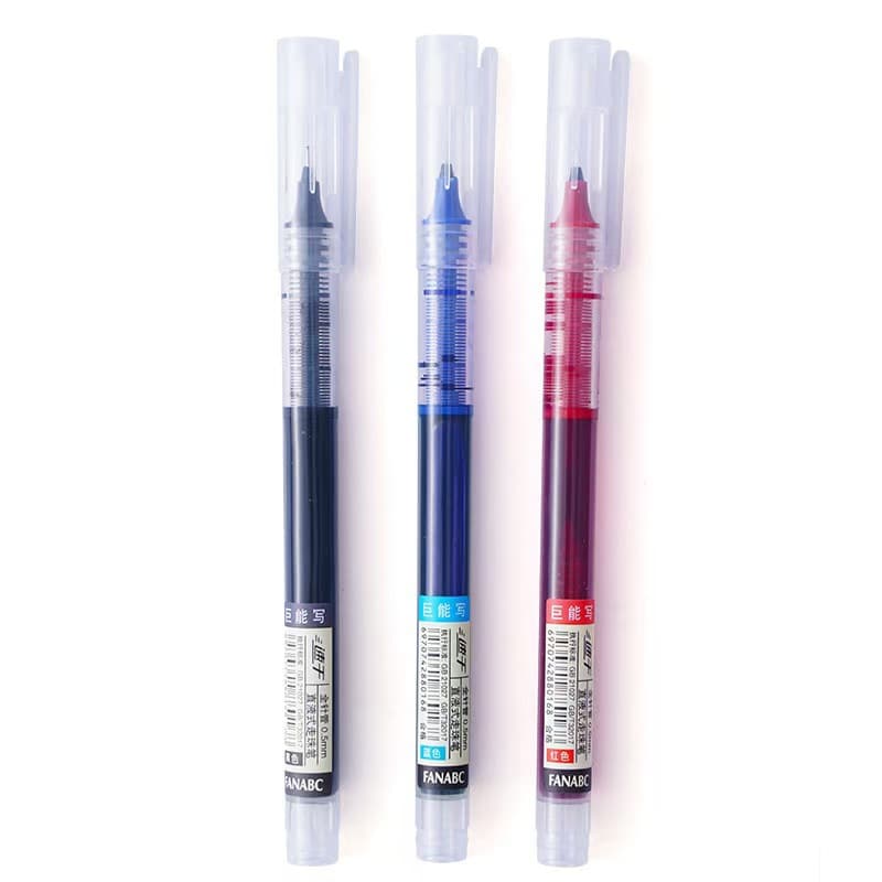 Direct Liquid Quick-Dry Rollerball Pen Neutral Pen Student Water-Based Pen Office Stationery Special Pen Wholesale Black Red Pen