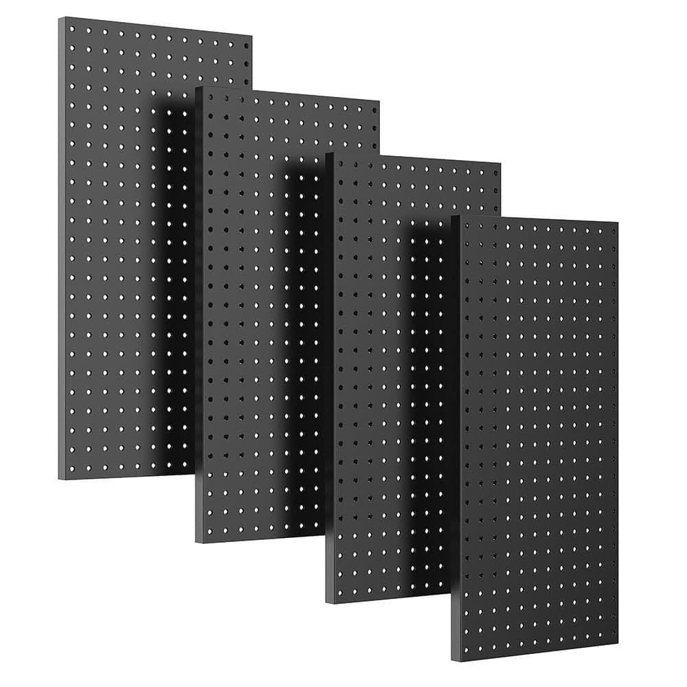 Metal nail board wall panel, nail board for garage tool storage