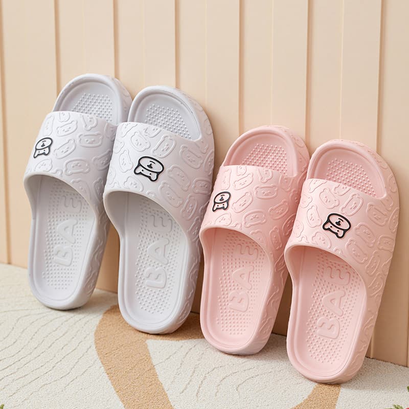 Little Bear Ultra Soft Cloud-Like Slippers Couple Style EVA Thickened Non-Slip Quiet Home Bathroom Flip Flops Wholesale