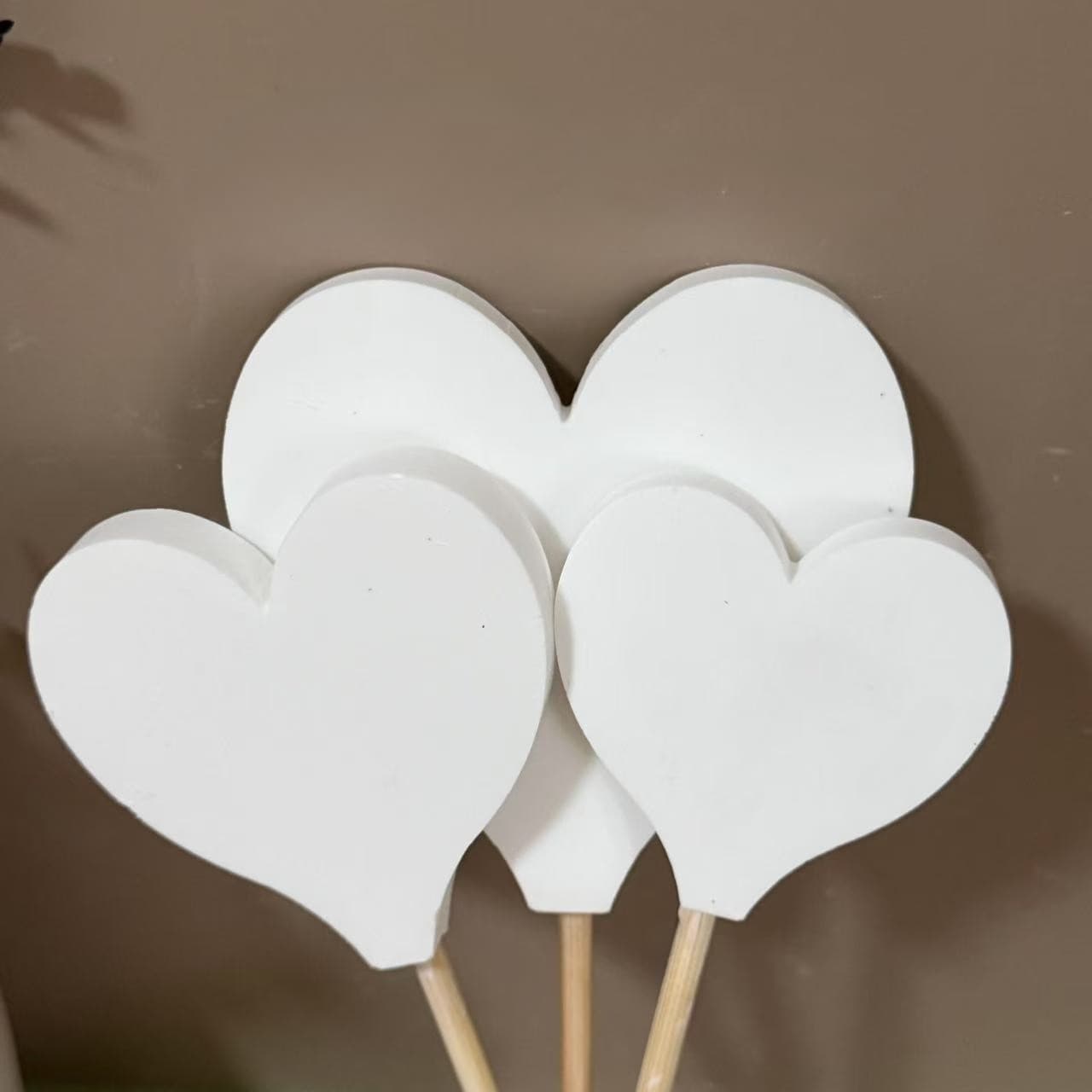 Large, medium and small love card logo silicone mold DIY plaster glue mold