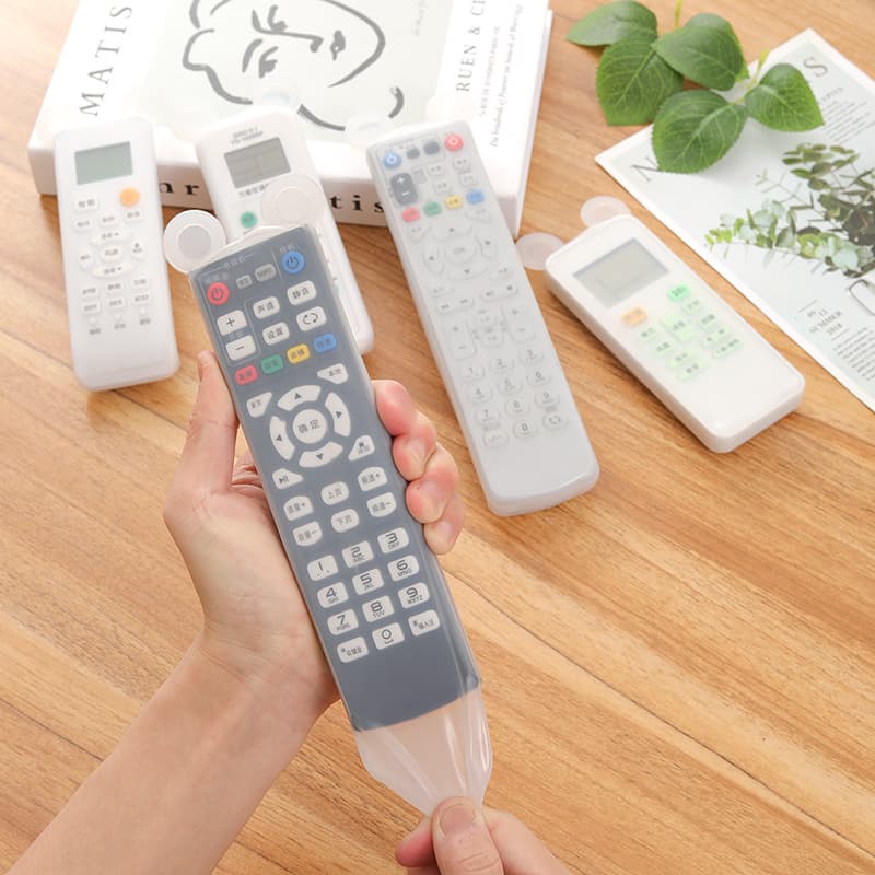 Bear Ear Remote Control Protector, Transparent Silicone, for Air Conditioner and TV Remote Controls