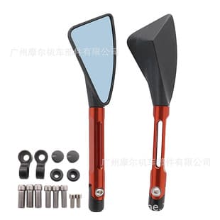 New Cross-Border Motorcycle Modification Accessories Rearview Mirror CNC Rearview Mirror Reflective Mirror Triangle Rearview Mirror