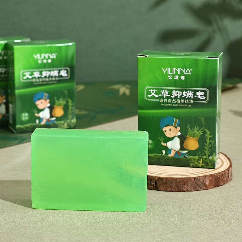 Handmade Mugwort Soap Itch Relief Antibacterial Bathing Soap Essential Oil Sold as Gift for General Public All Skin Types