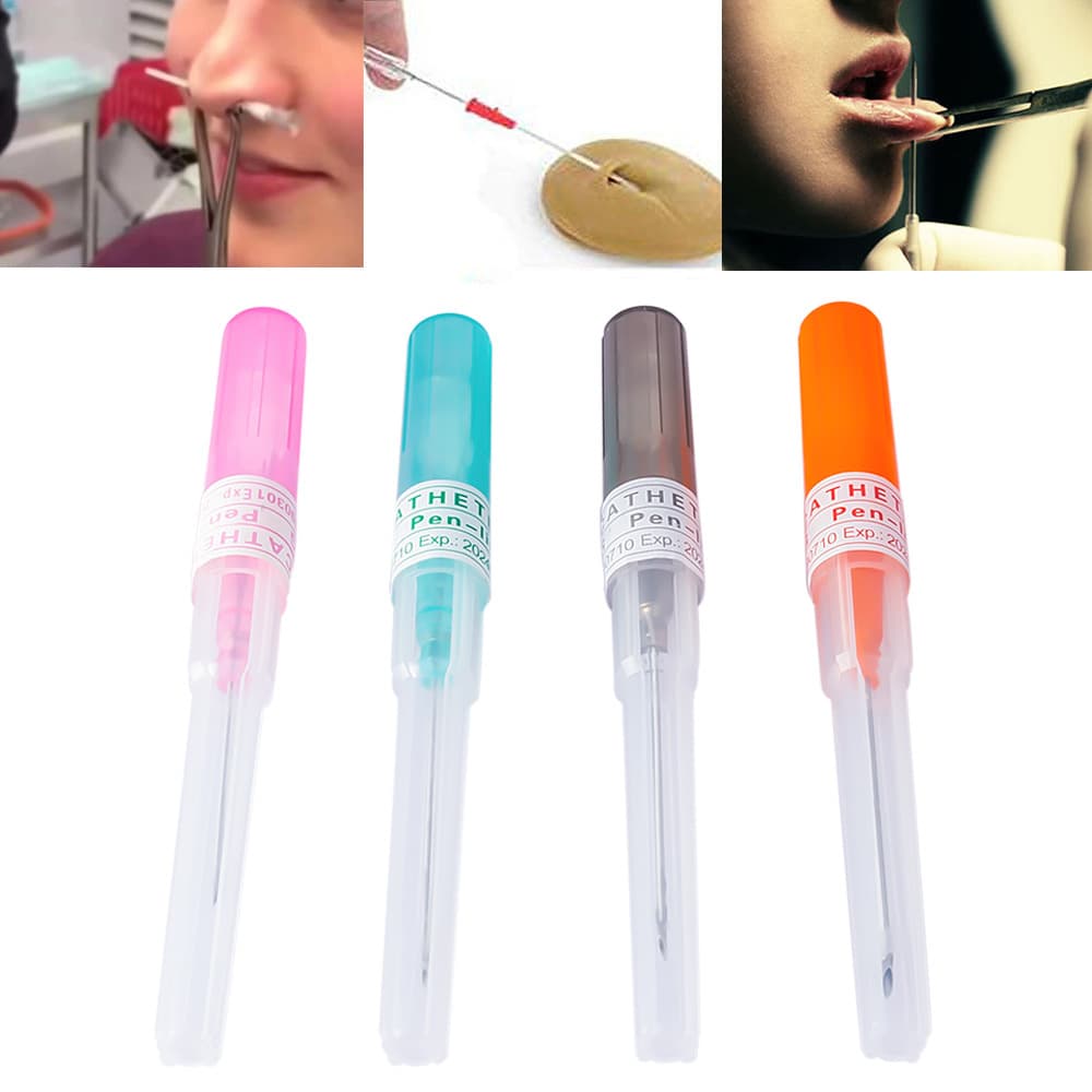 Yuanyun Disposable Piercing Needle Cannula Needle 14G 16G 18G 20G Hand-Pierced Ear Hole Tool Cross-Border Supply