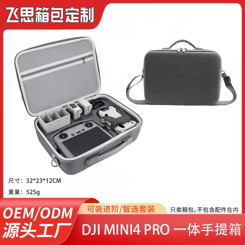 DJI Mini 4 pro Nylon Storage Bag Single Shoulder Crossbody Bag Remote Controller Handbag Accessories Durable EVA Inner Case