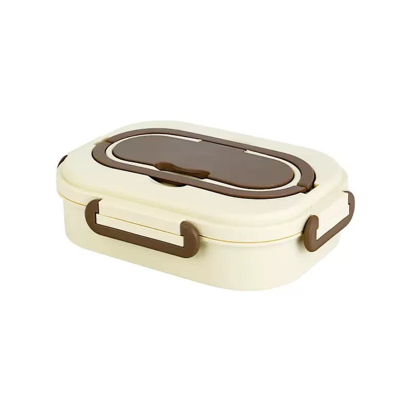 304 Stainless Steel Student Lunch Box for Office Workers, Lunch Box with Lid and Handle, Microwaveable Lunch Box