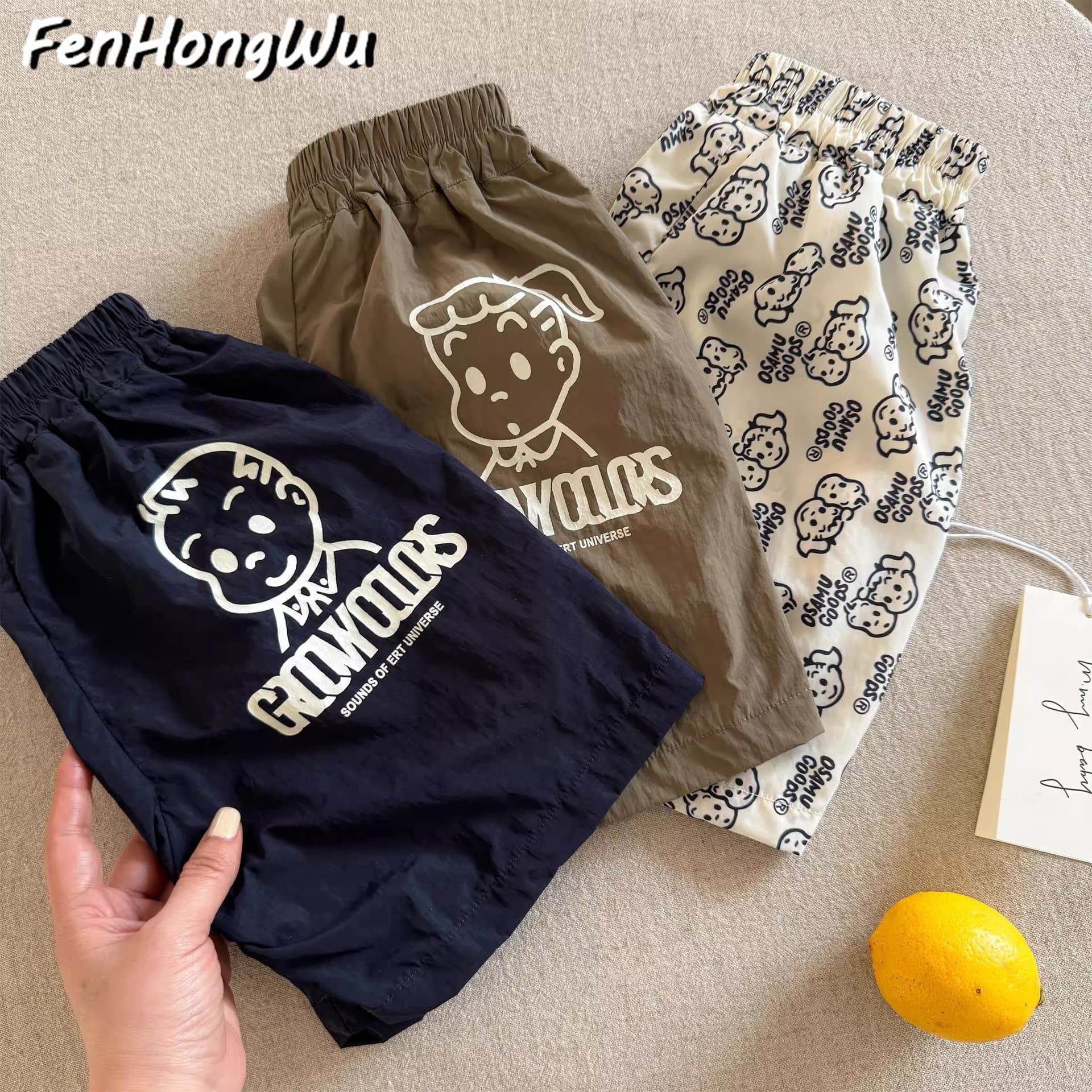 2025 Korean Children's Summer New Style Girls Korean Fashionable Children's Summer Shorts, Loose Pants for Boys and Girls