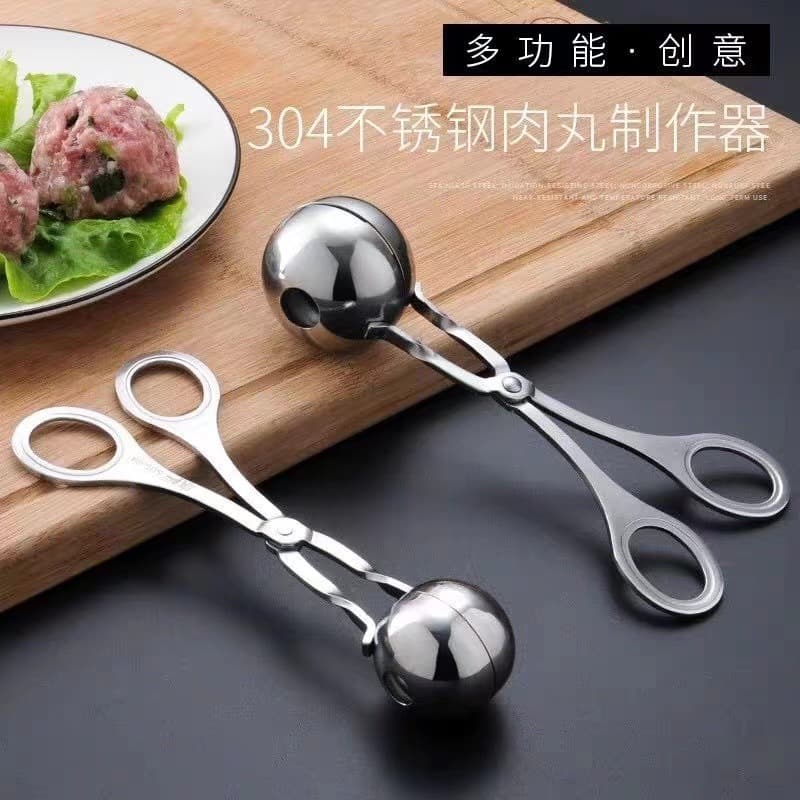 Stainless Steel Meatball Rice Ball TikTok Maker Kitchen Gadget Fried Meatball Mold Household Tool Meatball Clip
