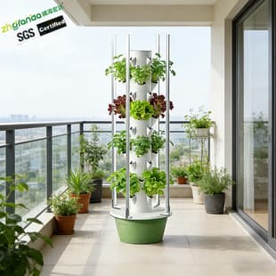 Soilless Cultivation Hydroponic Growing Tower Hydroponic Column Rain Irrigation Growing System Balcony Vegetable Gardening Flower Cultivation Multi-Layer Rack