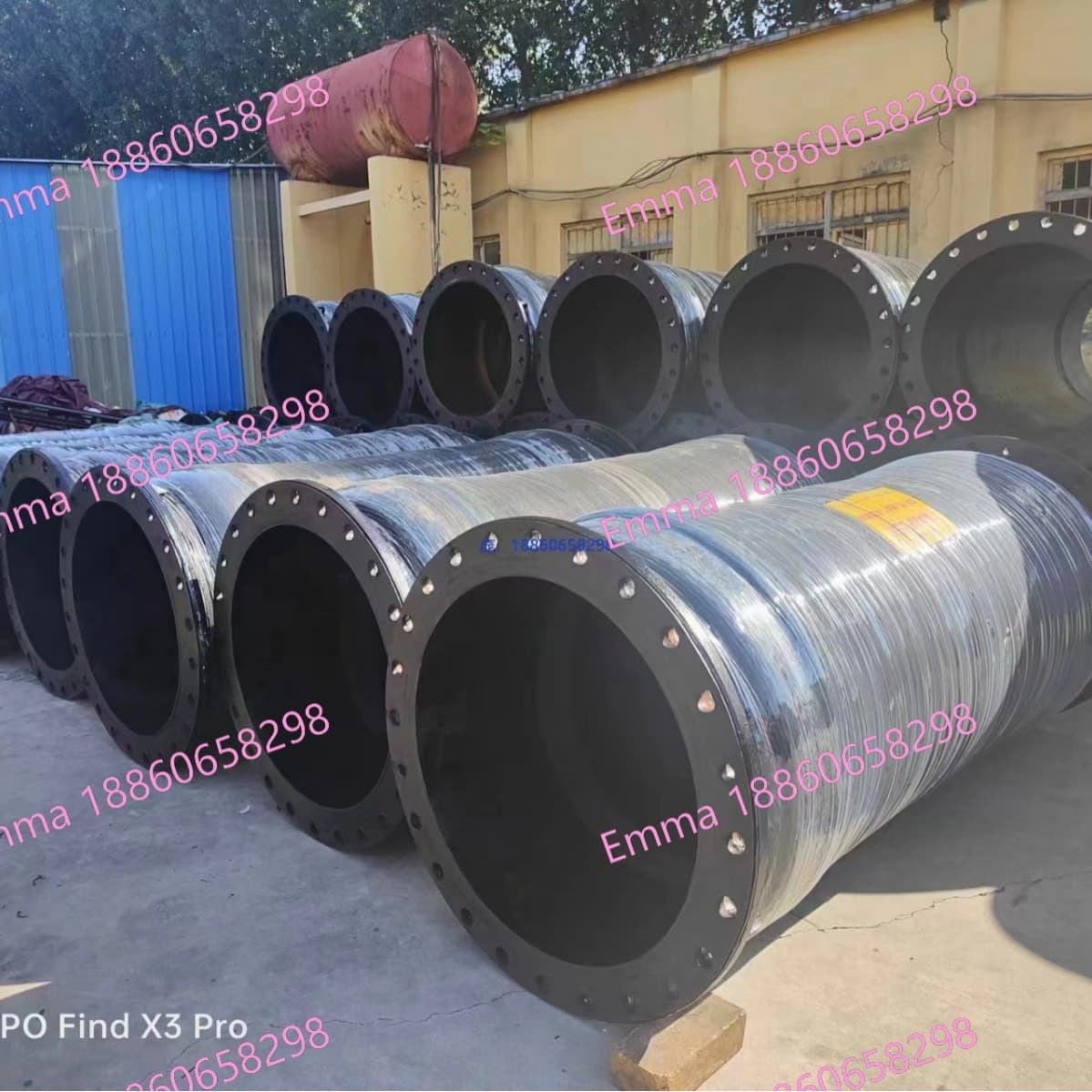 Large-diameter suction and discharge mud hose DN100-900mm steel wire reinforced high-pressure drainage hose, wear-resistant and corrosion-resistant