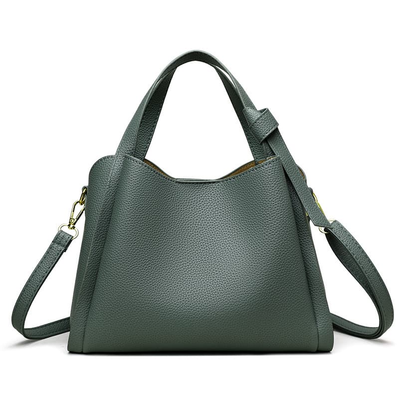 Soft Leather Women's Handbag, Tote Bag, High-End Chic Bucket Bag, Versatile Shoulder & Crossbody Bag