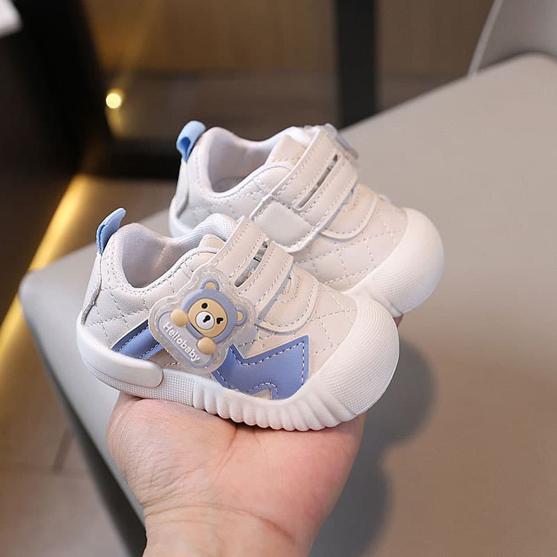2025 Spring/Autumn Baby Boy Shoes Soft Sole Infant Walking Shoes Non-slip Girl Toddler Sneakers Leather Cartoon Casual Shoes