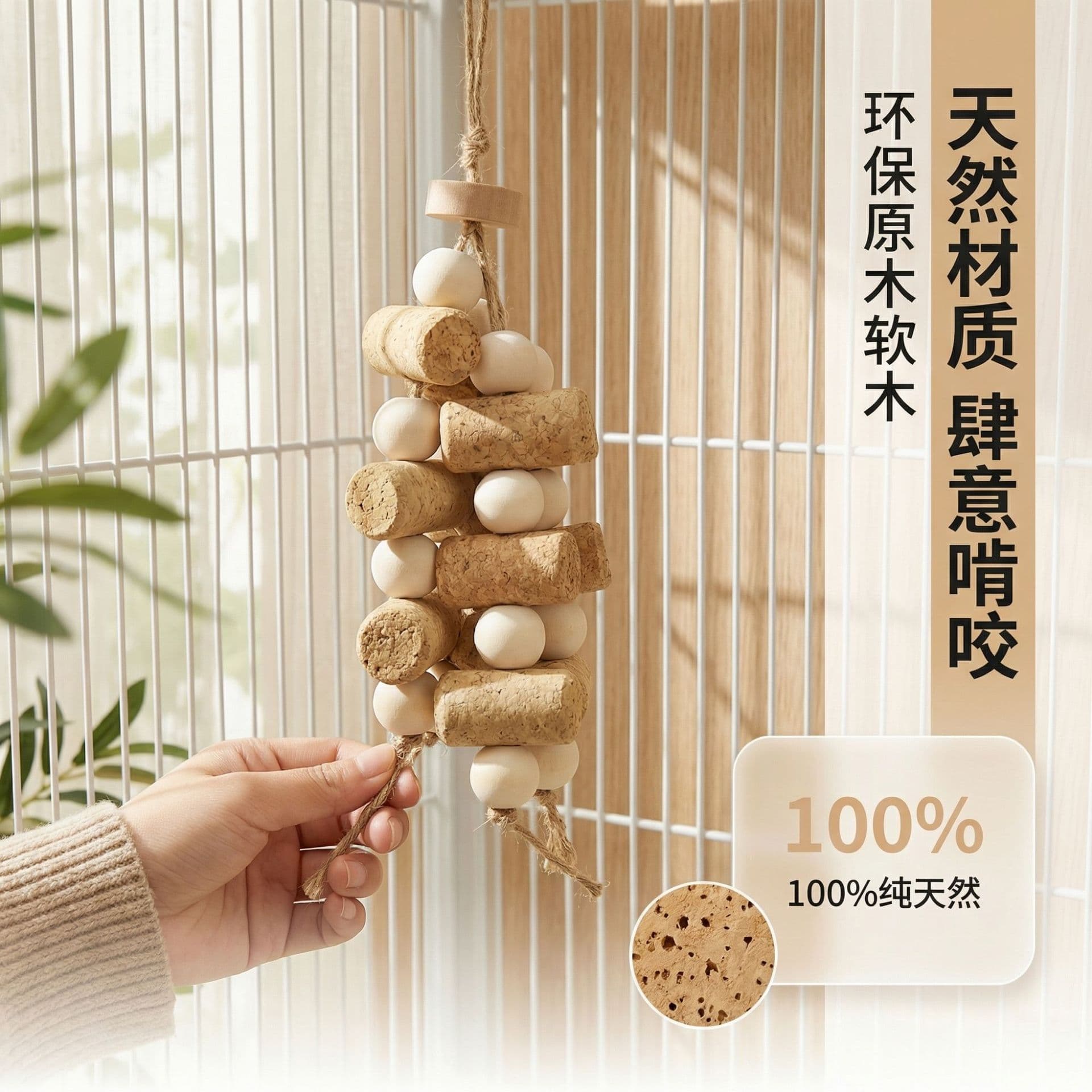 Parrot Bird Toy, Bird Intelligence Chewing and Beak Grinding Toy, Bird Cage Decoration Hanging Ornament, Parrot Toy, Wholesale in Stock