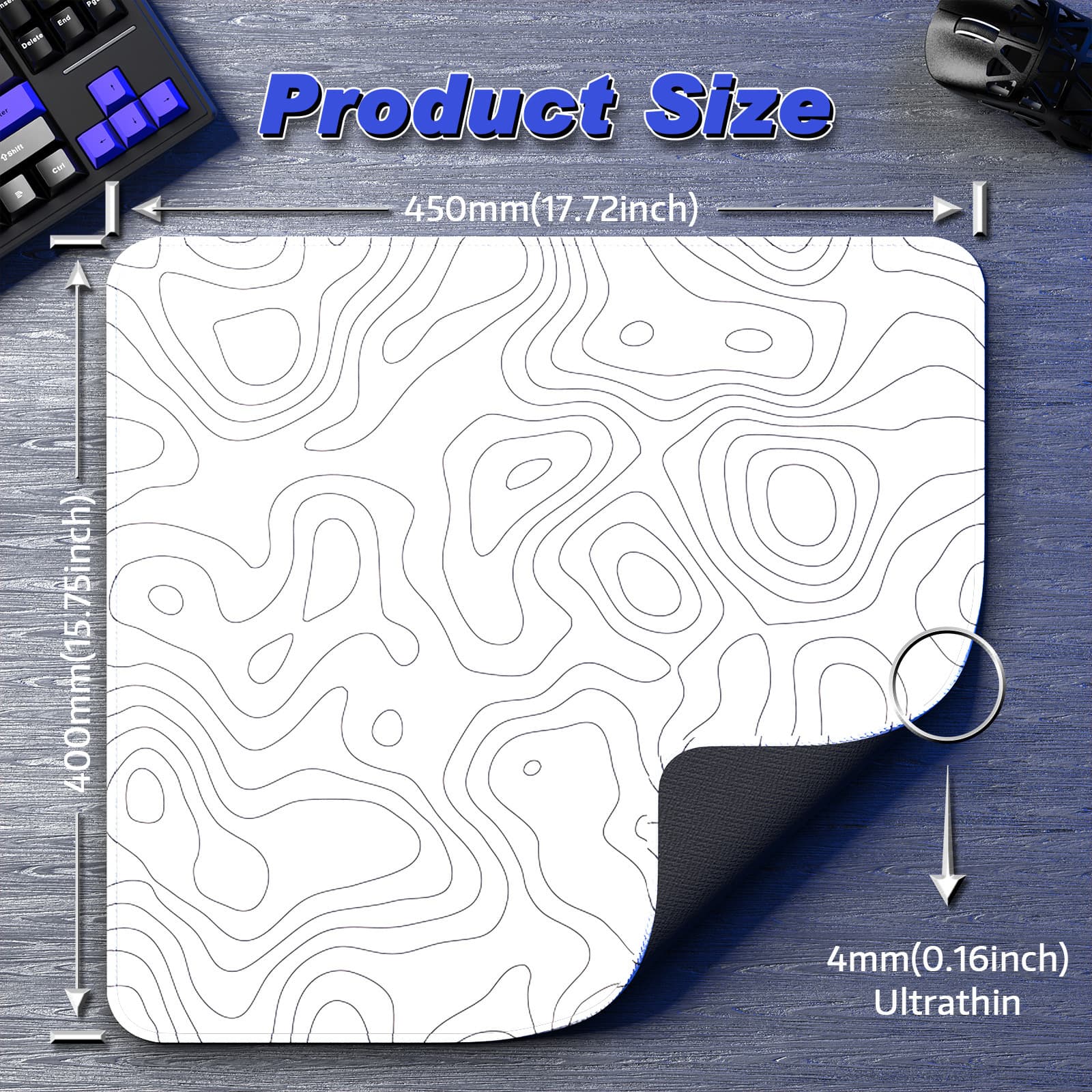 ATTACK SHARK CM02 Gaming Mouse Pad Desk Pad Zero Mouse Pad Special Tuning