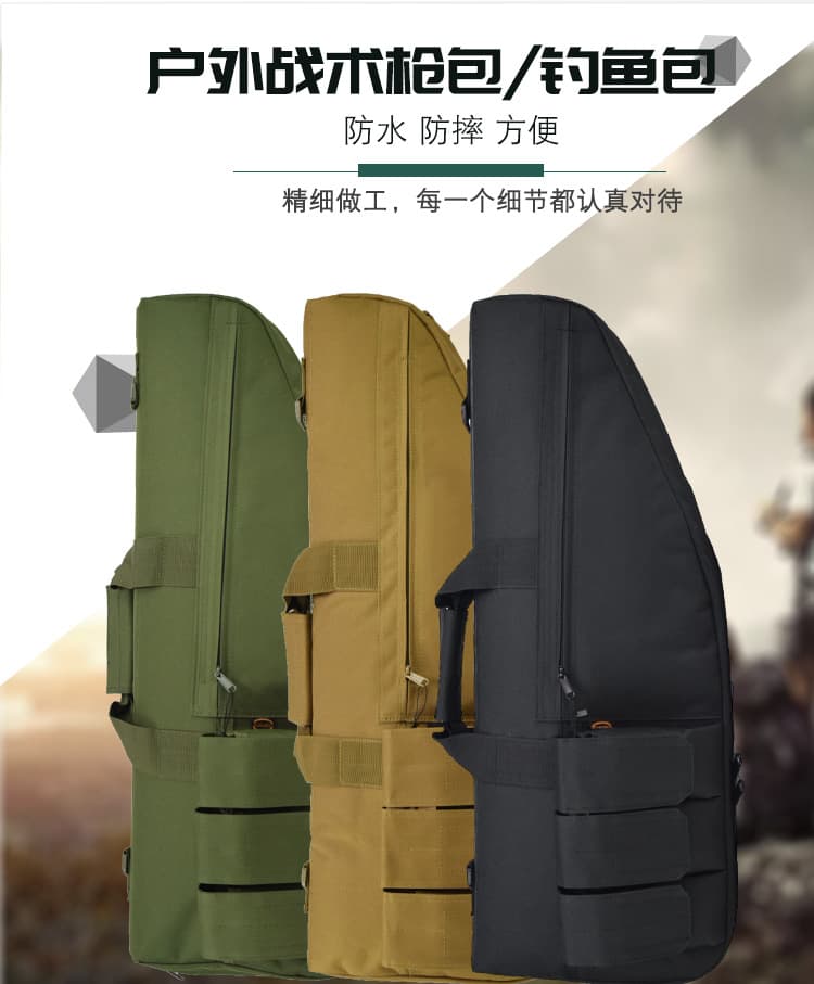 Amazon Hot Selling Outdoor Multi-Functional 1.2m Gun Bag Fishing Bag 1m Tactical Camo Slant Shoulder Handbag