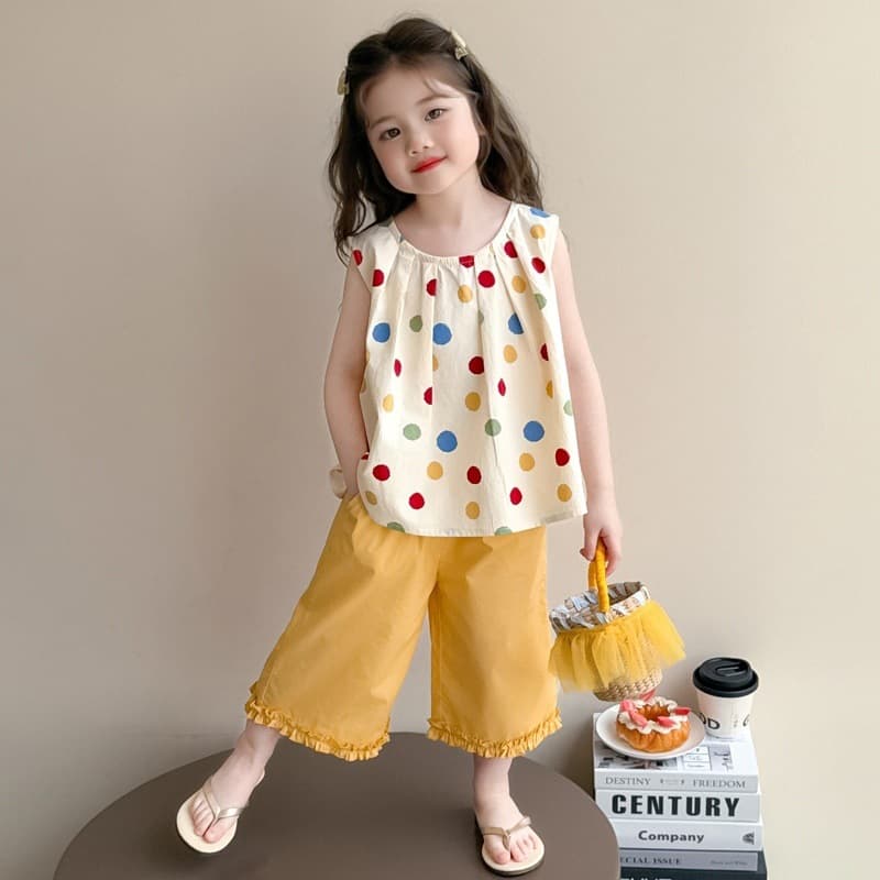 Girls Summer Sweet Outfit 2025 New Stylish Children Clothing Girl Baby Vest Thin Pants Two-piece Set
