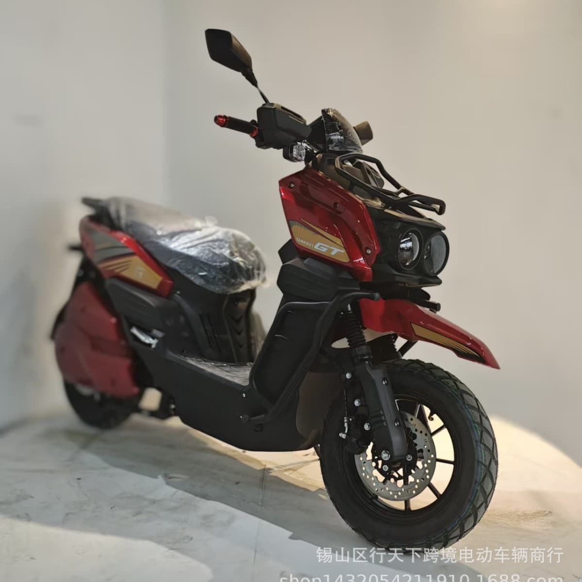 Export tank certified production factory two-wheel motorcycle scooter electric vehicle battery car available in CKD parts