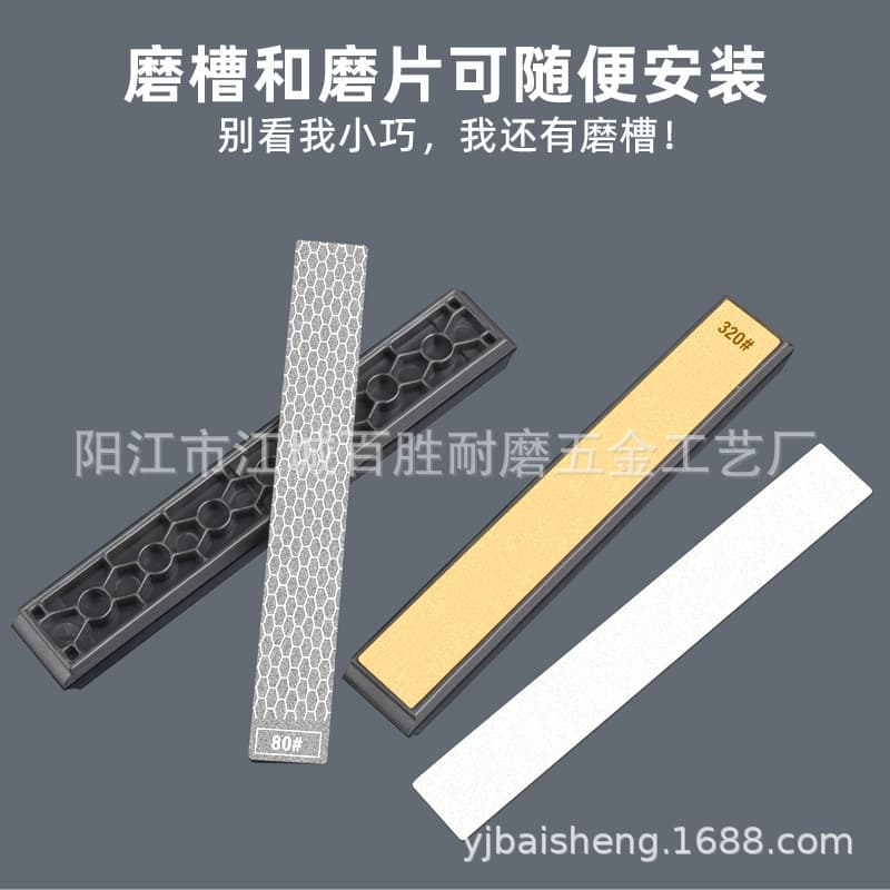More Rust-Proof Fixed-Angle Knife Sharpening Stone Electroplated Diamond Sharpening Rod for Fixed-Angle Knife Sharpener