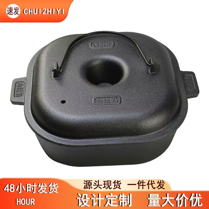 Cast Iron Thickened Sweet Potato Roaster Home Essential Barbecue Grill for Roasting Sweet Potatoes, Chestnuts, Potatoes, and Corn