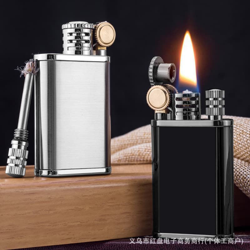 Chief CF210 10,000-Strike Lighter Kerosene & Lighter Fluid Dual-Use Laser Engraved Kerosene Lighter Personal Gift Lighter