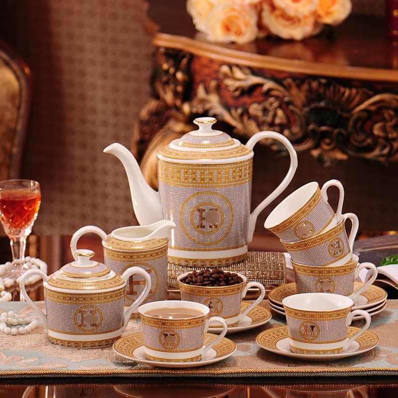 Bone China Coffee Set English Afternoon Tea Cup Tea Set Ceramic Coffee Cup Wedding Gift Gift Box Light Luxury