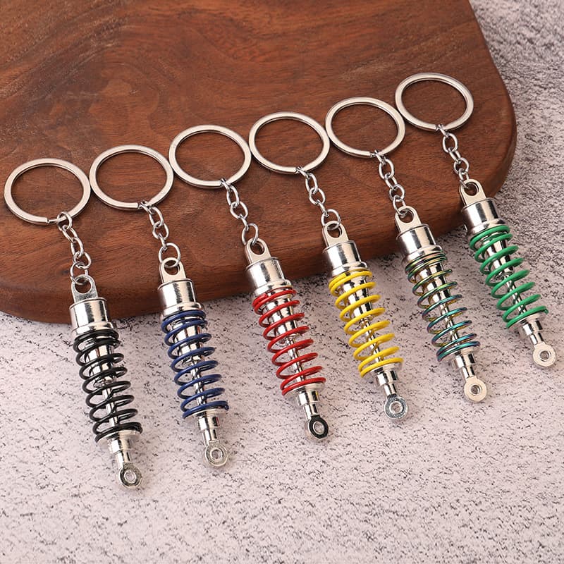 Car modification, advertising gift key chain, shock absorber key chain, shock absorber suspension, figure key pendant