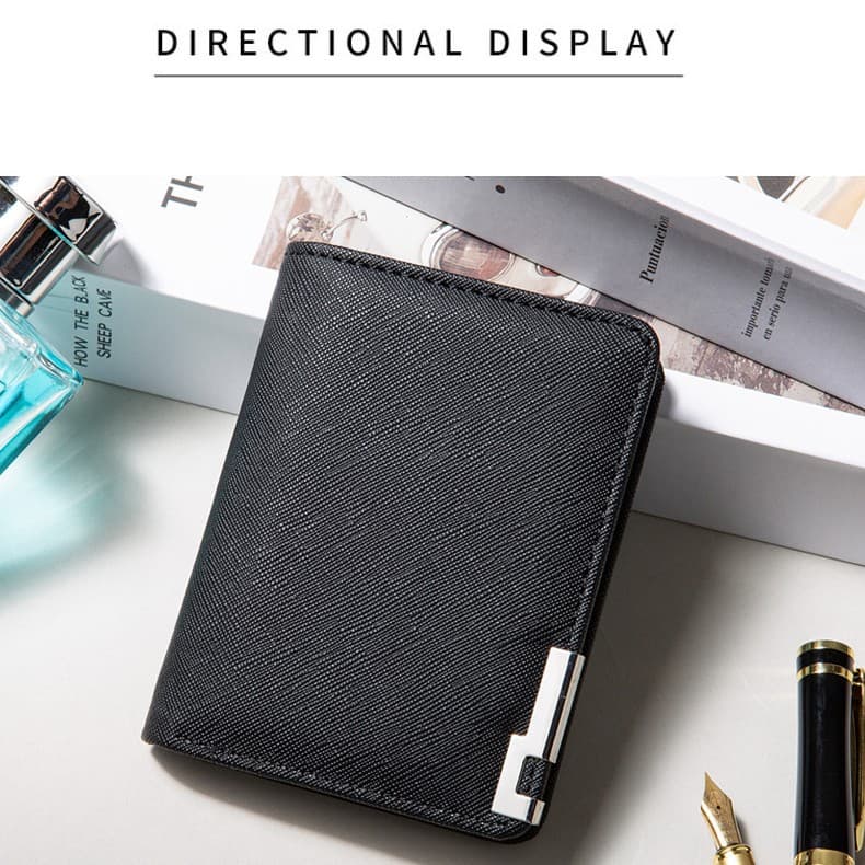 Cross-border Fashion Men's Wallet Wholesale Long Business Leather Wallet Men's Coin Purse Multi-card Holder Document Wallet Foldable