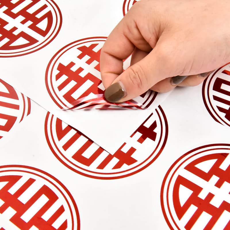 Wedding Supplies Wholesale: Sealing Stickers, Egg Stickers, Round Holographic Small Double Happiness for Stairs