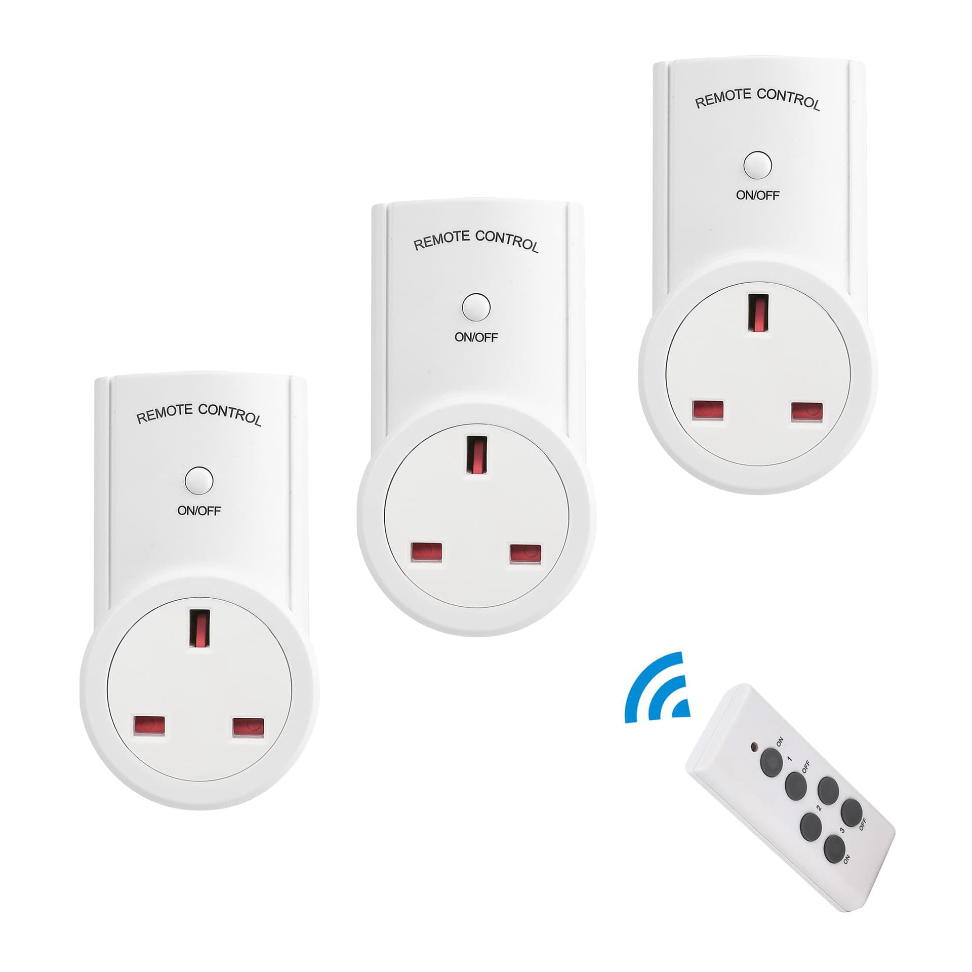 UK Plug Smart Wireless Remote Control Socket with Wall Penetration, Home Energy-Saving Socket, Wireless Remote Control Socket