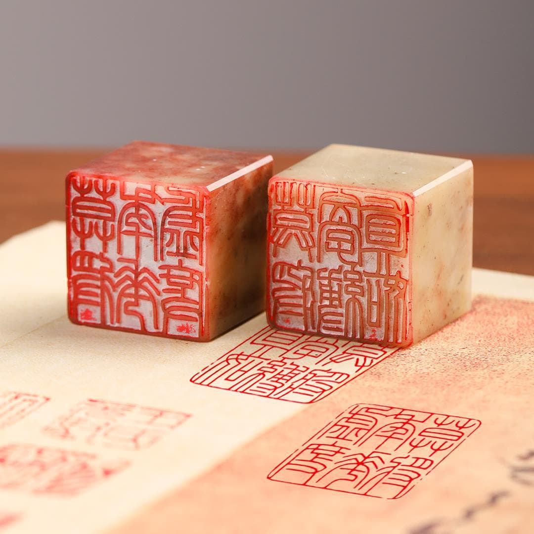 Finished Long Book Leisure Seal 3cm Red Stone Seal Waist Seal Corner Seal Lacquer Fan Painting Seal Fixed Engraved Name Seal Name