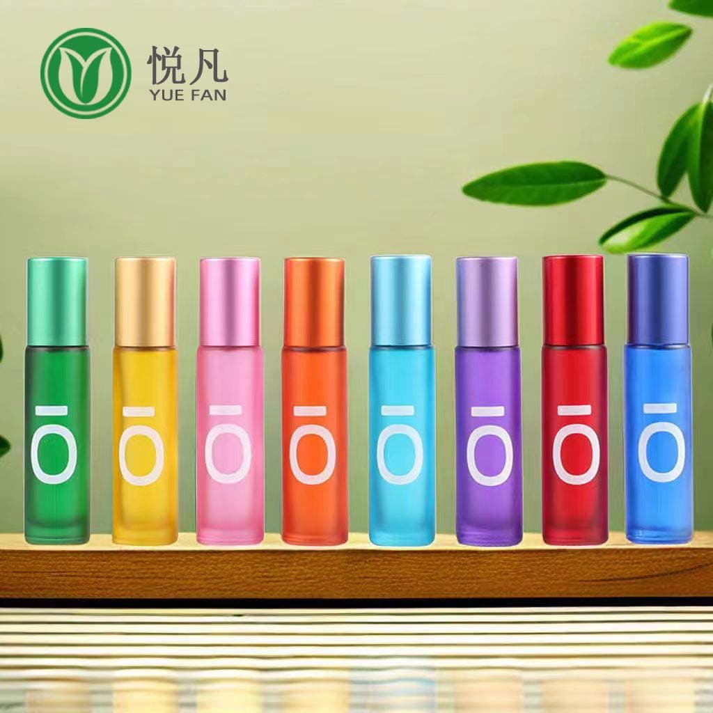 Wholesale 10ml dōTERRA Colored Frosted Roller Bottle, Printed Glass Roller Ball Bottle, Essential Oil Bottle, Perfume Refill Bottle